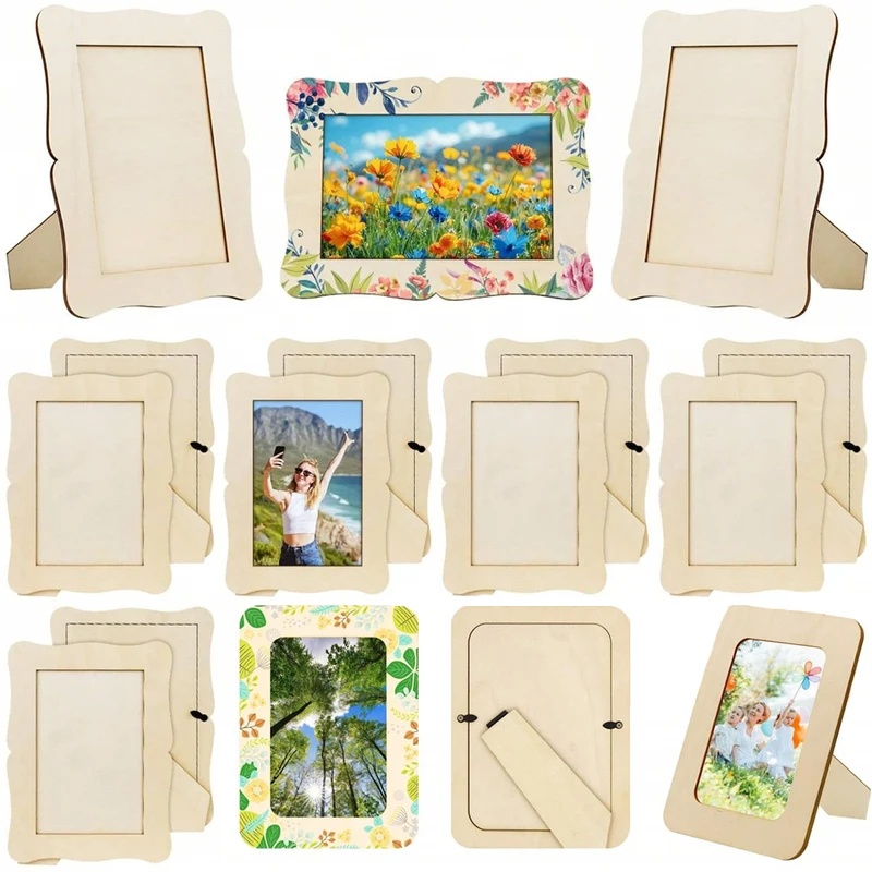 Bamboo Photo Frame - Cadres en bois non finis, 5