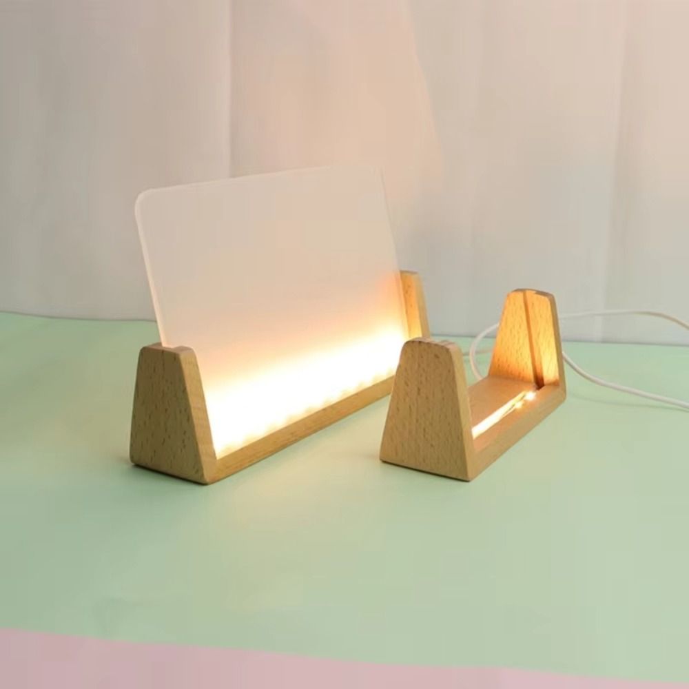 Bamboo Photo Frame - Cadre Photo Lumineux LED Multifonctionnel en