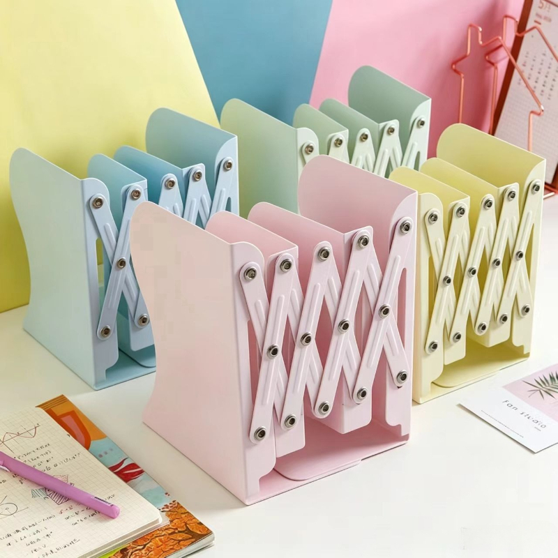 Aesthetic Bookend - Support de livre rétractable en métal