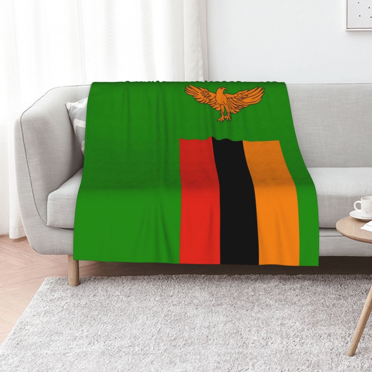Home Decor Zambia - Couverture décorative avec drapeau de la