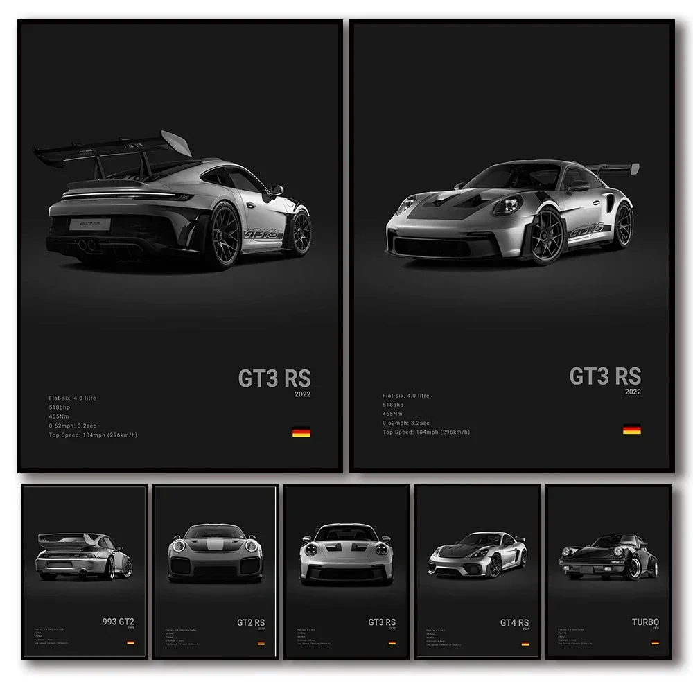 Germany Home Decor - Art mural Pop moderne, supercar de