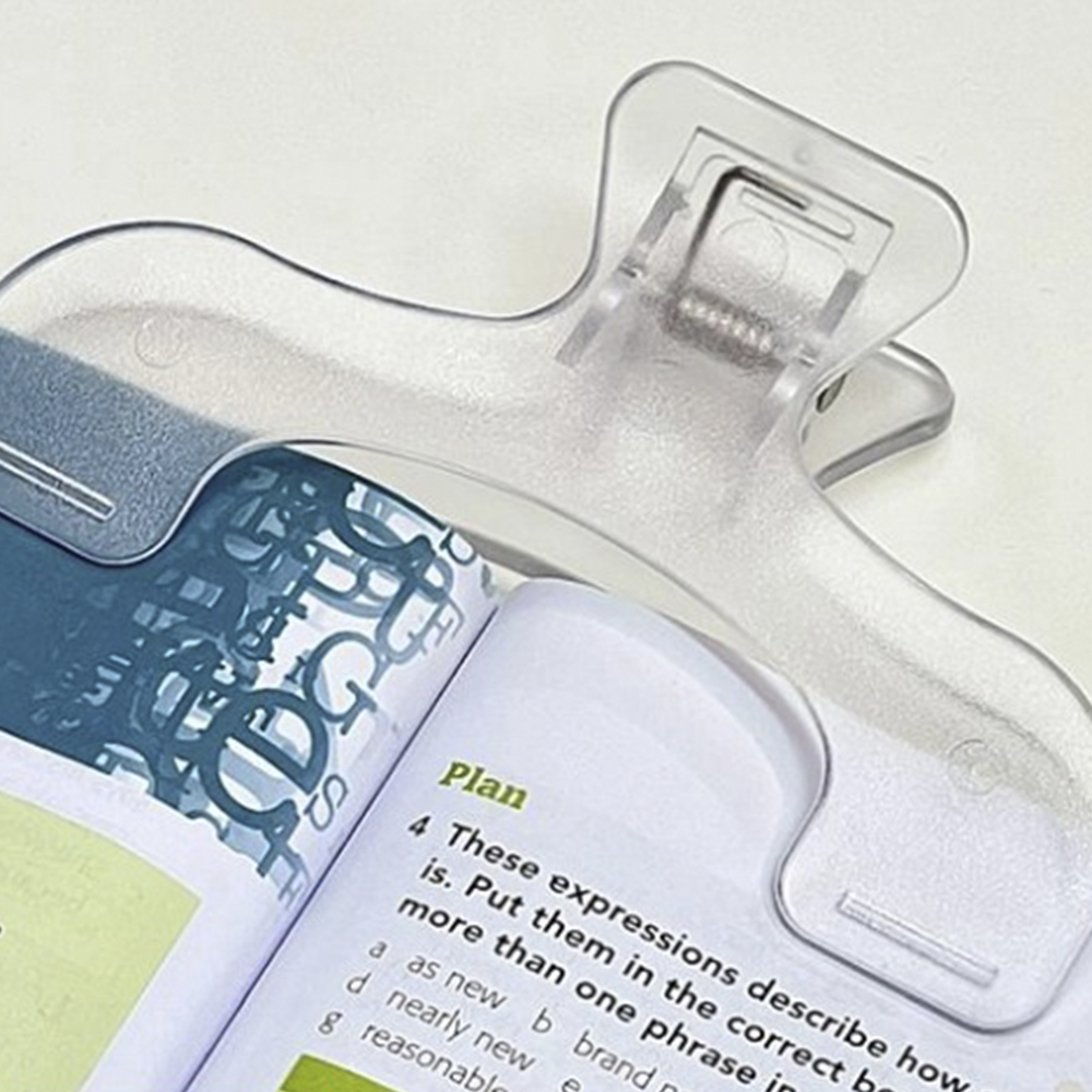 Aesthetic Bookend - Support de livre en plastique Transparent,
