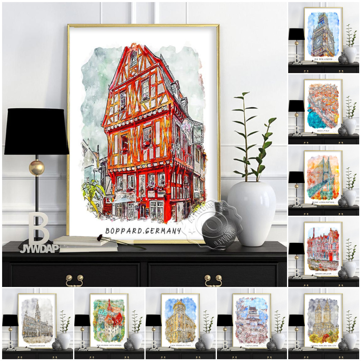 Germany Home Decor - Affiche de voyage de ville du