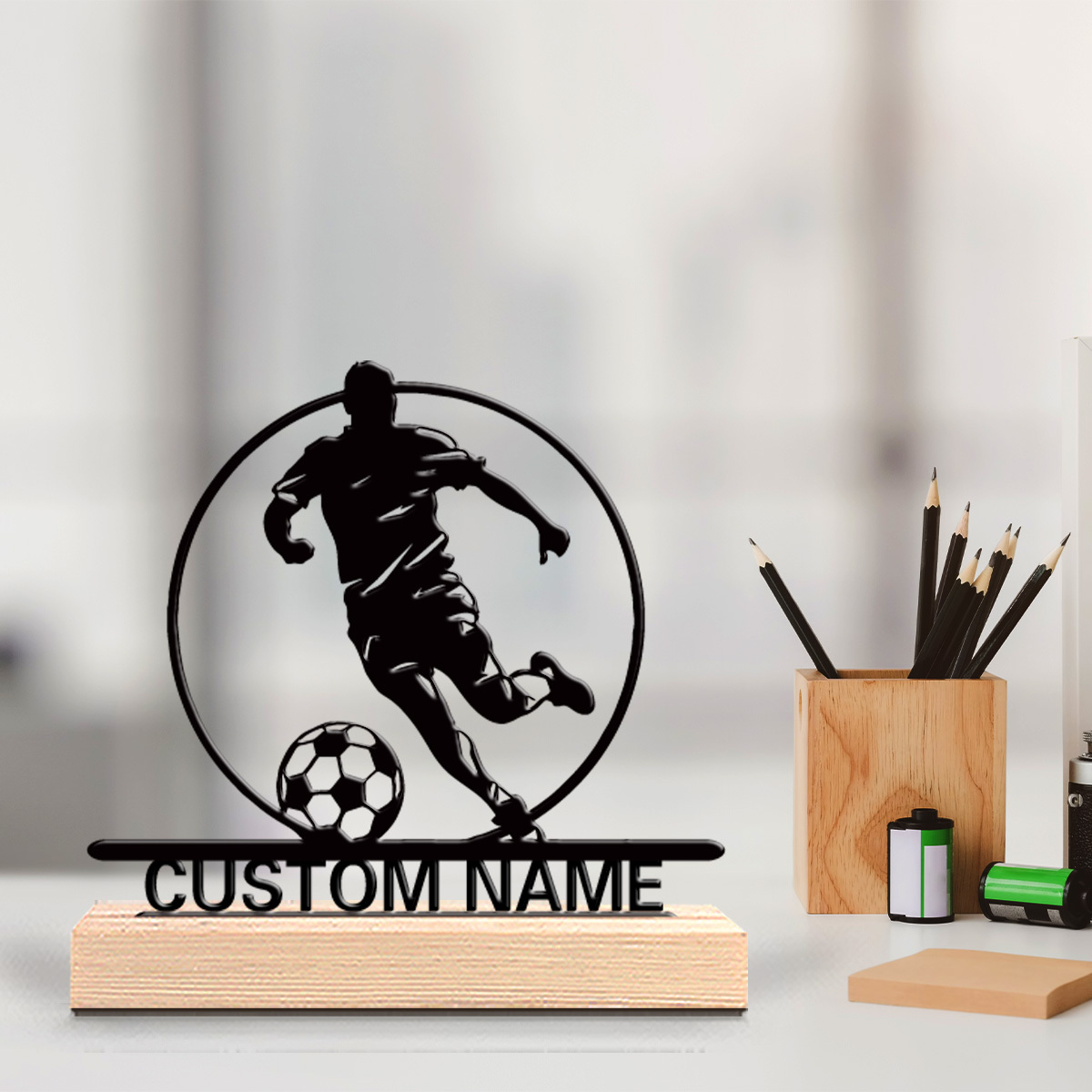 Home Decor Company - Statue en métal personnalisée de joueur