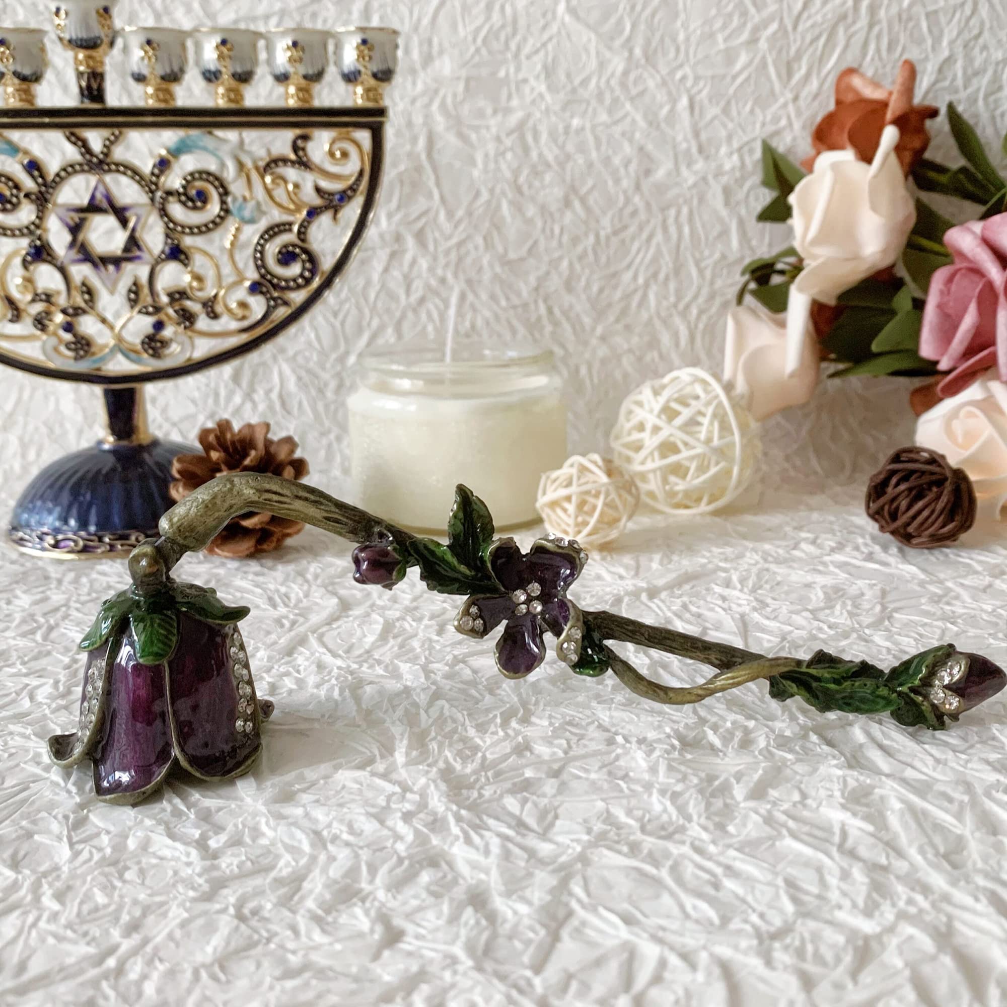 Home Decor Luxury - Éteignoir à bougie floral de luxe