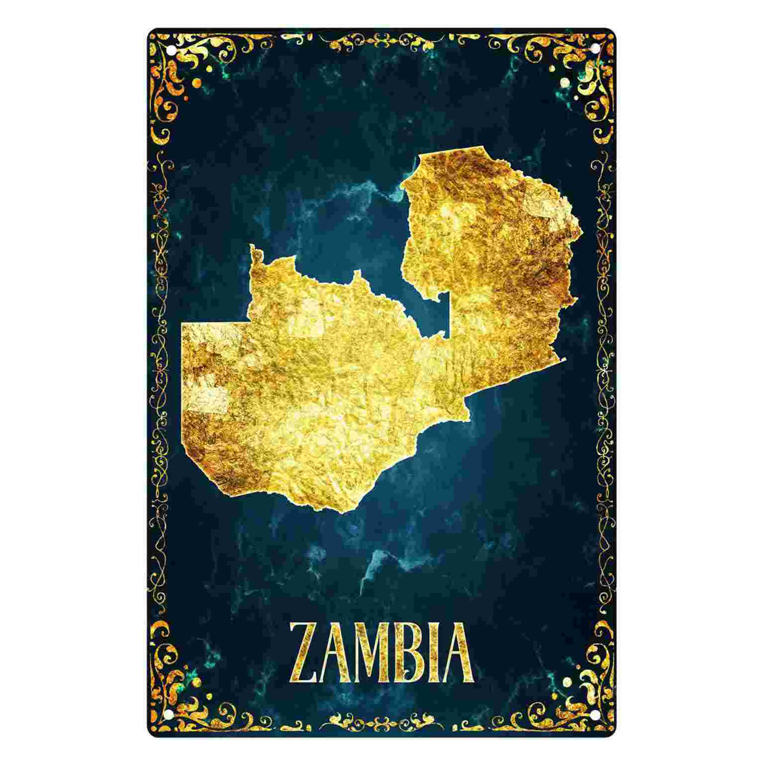 Home Decor Zambia - Décoration murale 2D plate en feuille