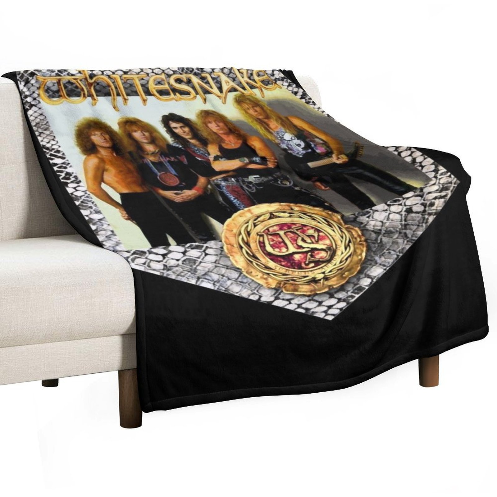 Home Decor Png - Whitesnake &x27;89 Classic T-Shirt.png Couverture moelleuse