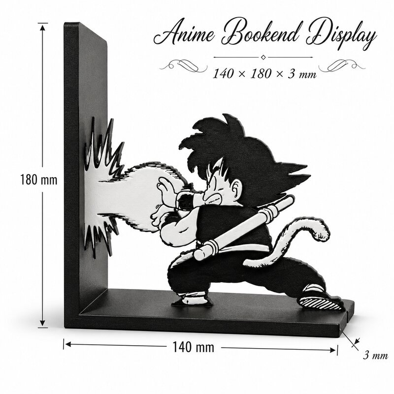 Aesthetic Bookend - Porte-livres 3D décoratif Anime Dragon Ball