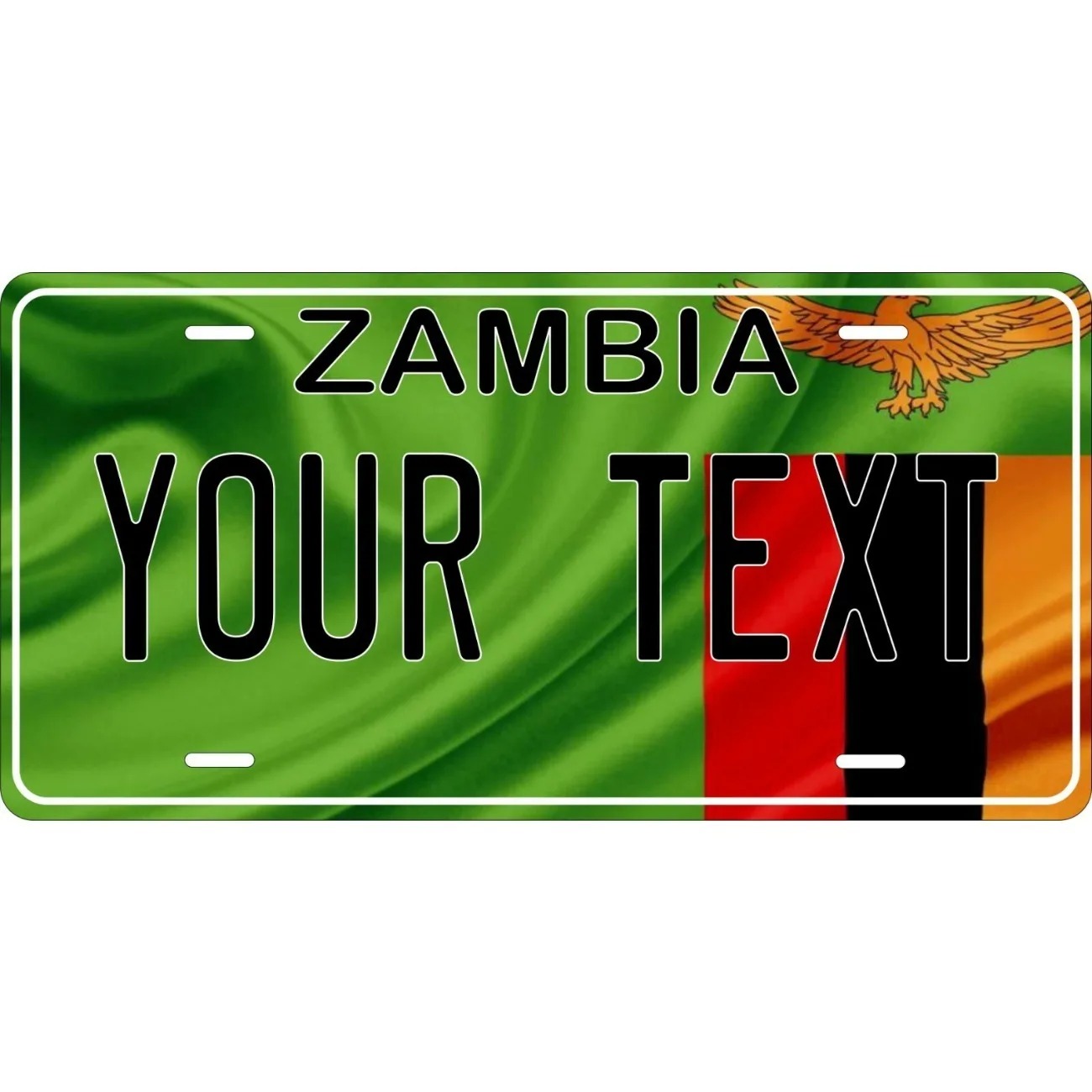 Home Decor Zambia - Écusson mural personnalisé drapeau de la