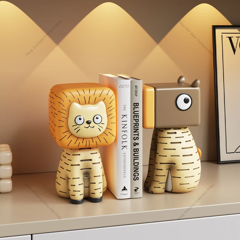 Aesthetic Bookend - ​ ​ Serre-livres modernes style crème,