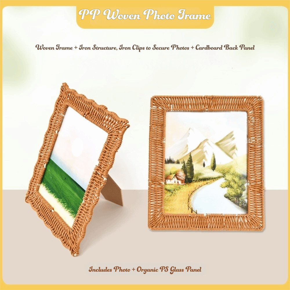 Cadres photo vintage en rotin  - Bamboo Photo Frame avis et prix