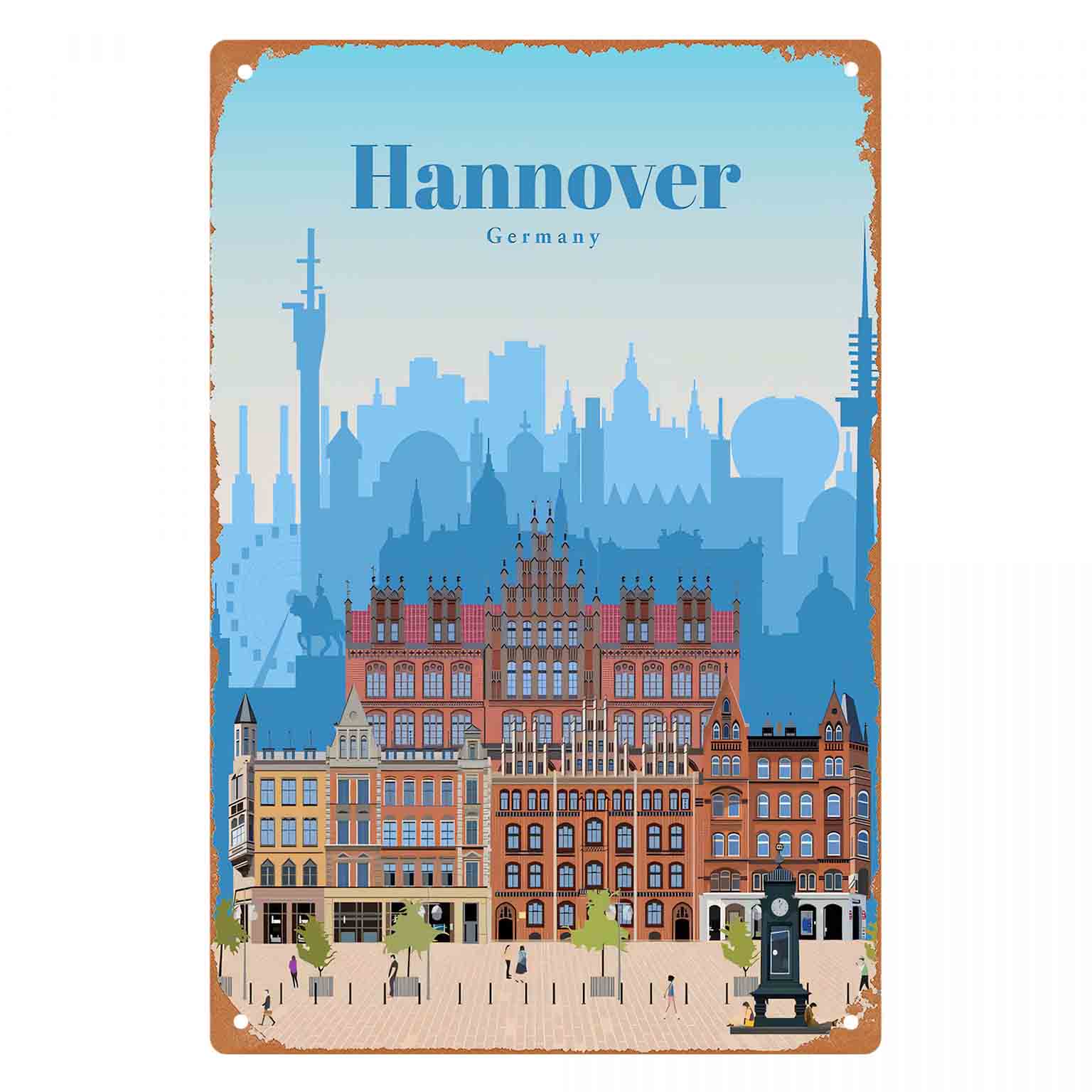 Panneau mural en métal 2D plat - Germany Home Decor avis et prix