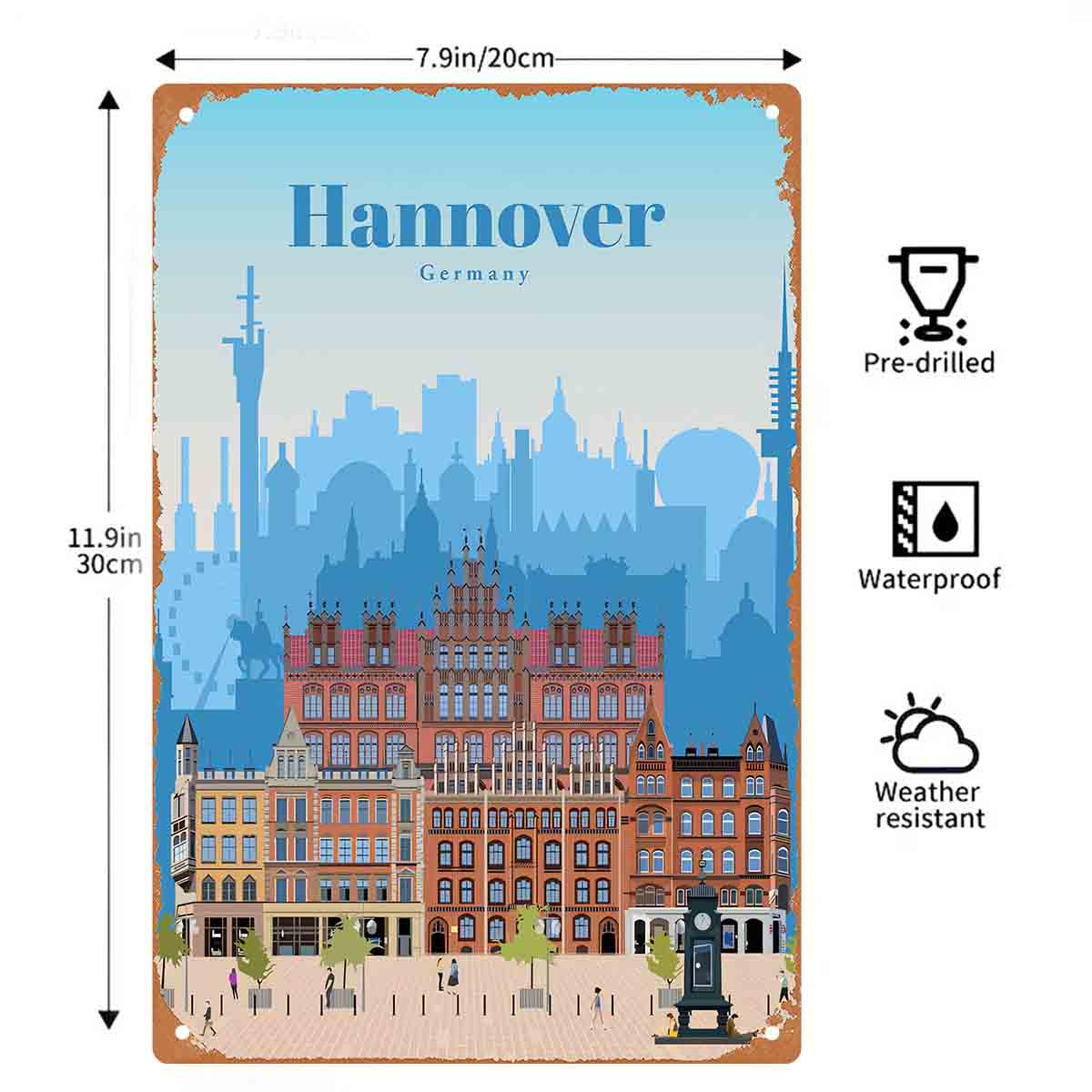 Panneau mural en métal 2D plat - Germany Home Decor avis et prix
