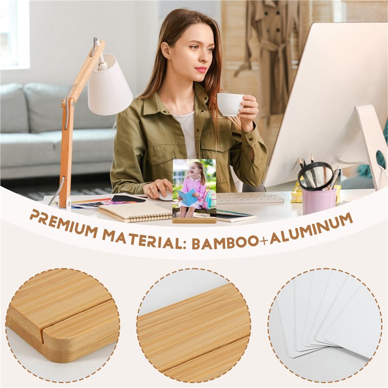 Lot de 6 cadres photo vierges  - Bamboo Photo Frame avis et prix
