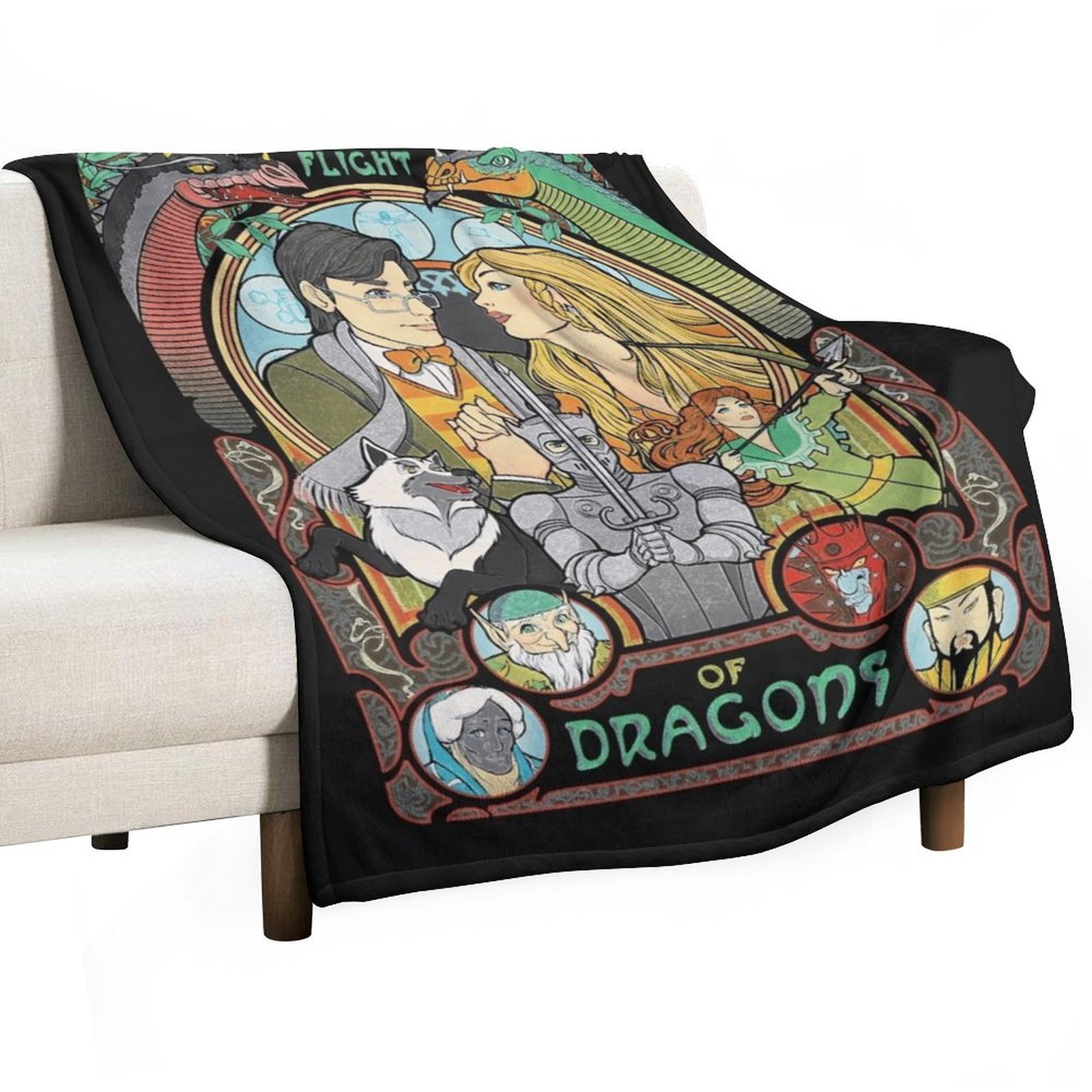 Flight of Dragons Essential T- - Home Decor Png avis et prix