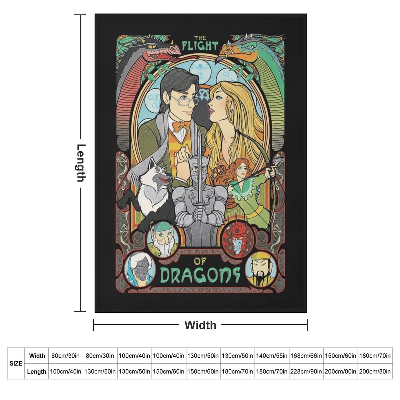 Flight of Dragons Essential T- - Home Decor Png avis et prix