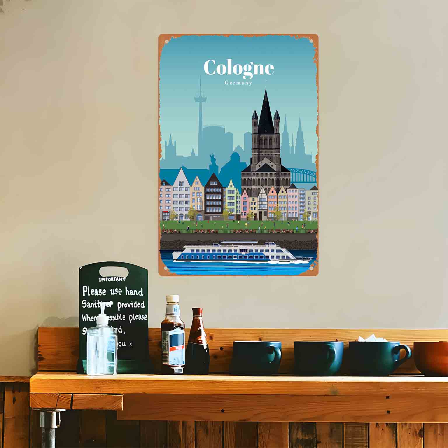 Panneau mural en métal 2D plat - Germany Home Decor avis et prix