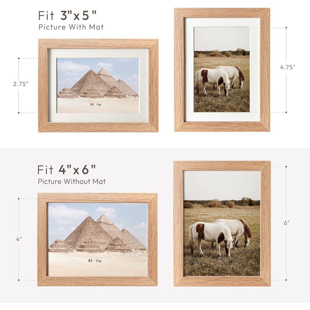 Cadre photo 4x6, en bois de ch - Bamboo Photo Frame avis et prix