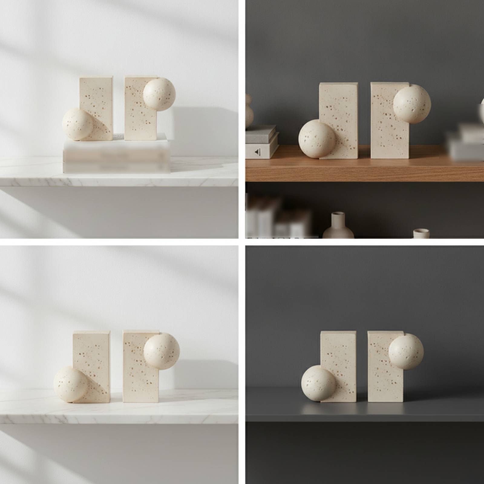 Porte-livres sculpturaux en im - Aesthetic Bookend avis et prix