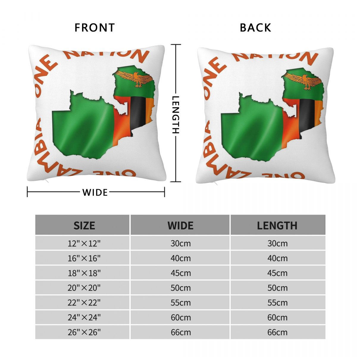 One Zambia One Nation - Housse - Home Decor Zambia avis et prix